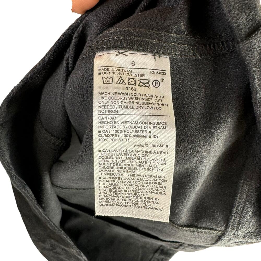 Old Navy NWT Black Faux Suede Utility A-line Mini Skirt - Picture 9 of 9